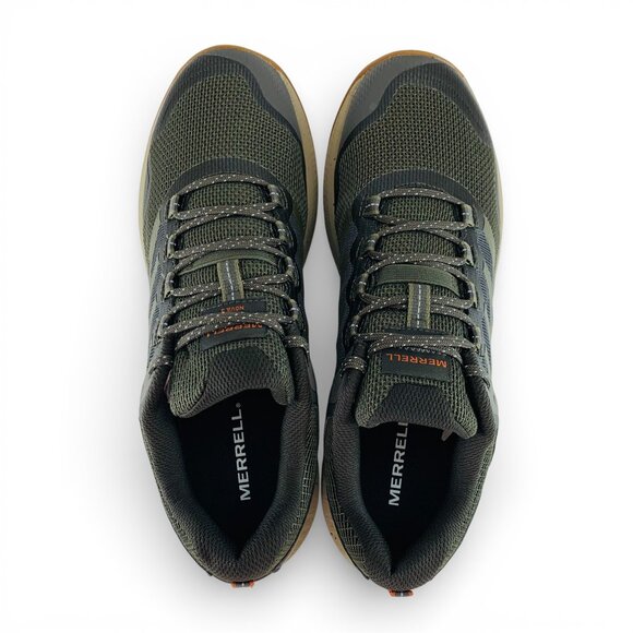 Merrell Nova 3 Olive Green Men\'s Trail Running Hiking Shoes J067609